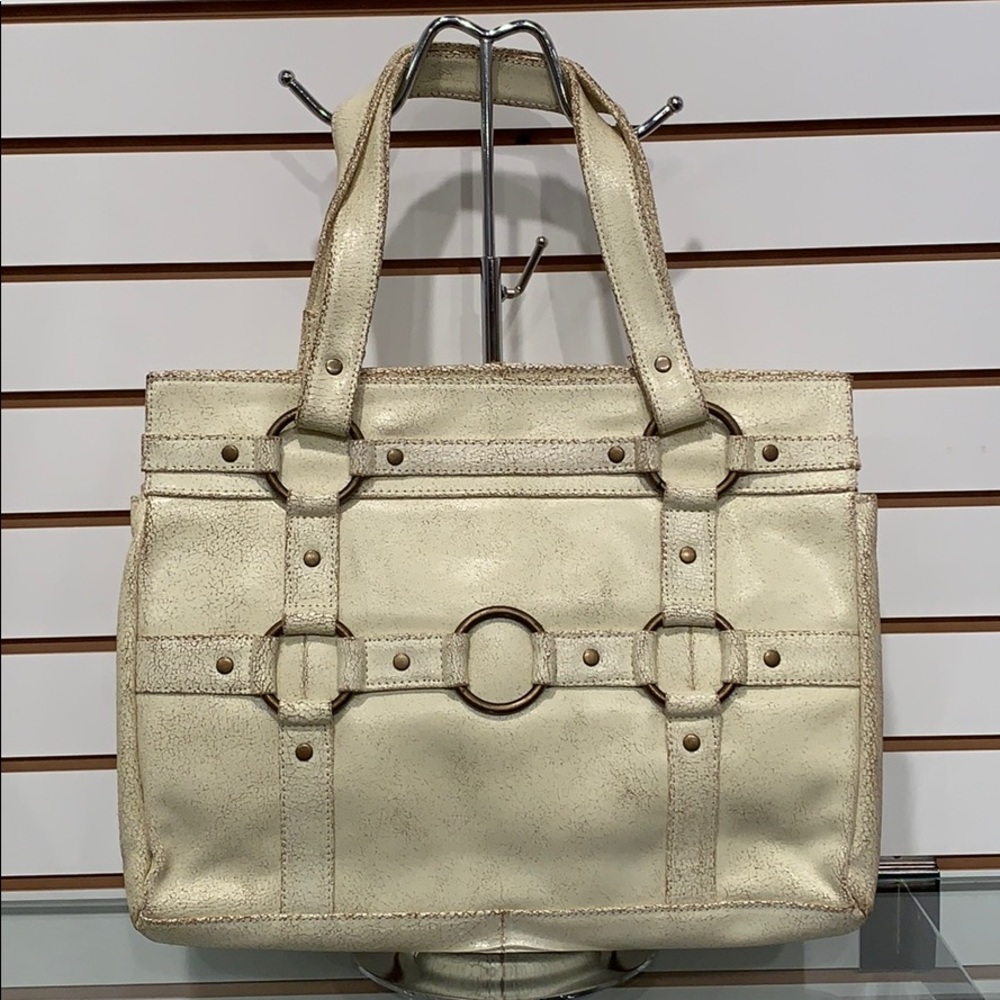 Leather tote